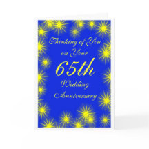 Stars Specialized 65th Wedding Jubileum
