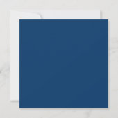 Stars & Squares Bar Mitswa uitnodiging Blauw (Achterkant)