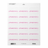Stars & Squares Bar Mitzvah print je eigen adres Etiket (Full Sheet)