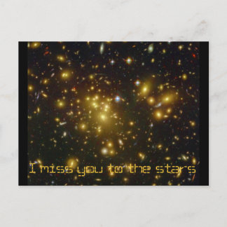 Stars star space glimlacht peace briefkaart