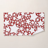 Stars, Stars, Stars in Red and White Bad Handdoek (Handdoek)