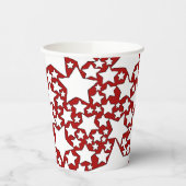 Stars, Stars, Stars in Red and White Papieren Bekers (Links)