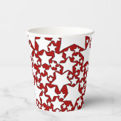 Stars, Stars, Stars in Red and White Papieren Bekers (Voorkant)