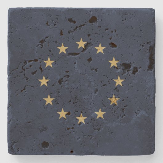 Stars – Sterne – Europe – Europa – EU-flag Stenen Onderzetter (Voorkant)