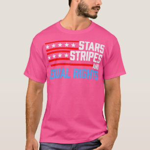 Stars strepen en gelijke rechten patriottische  U T-shirt