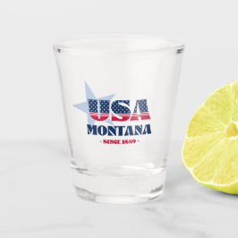 Stars, Strepen, en Montana 1889 Shotglas Shot Glas