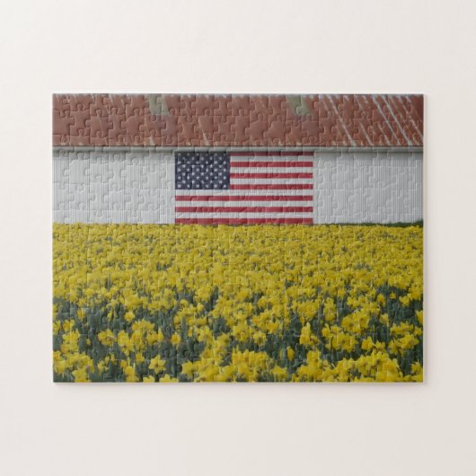 Stars, Strepen & Lente Bloesem Puzzel (Horizontaal)