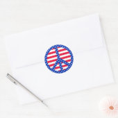 Stars & Strepen Vredessymbool Stickers (Envelop)