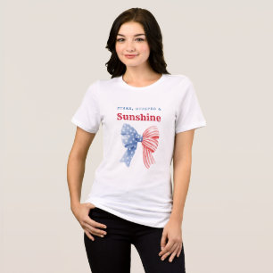 Stars, Strepen & Zonneschijn Patriottisch Vier Jul Tri-Blend Shirt