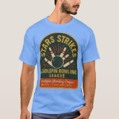 Stars & Strikes Candlepin Bowling T-shirt (Voorkant)
