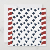 Stars Stripes 4 juli BBQ-feest Kaart (Achterkant)