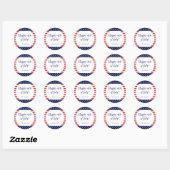 Stars & Stripes 4 juli Herdenkingsdag Sticker (Vel)