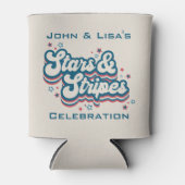 Stars & Stripes - 4 juli Koelbox Blikjeskoeler (Voorkant)