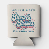 Stars & Stripes - 4 juli Koelbox Blikjeskoeler (Achterkant)