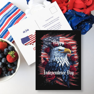 Stars Stripes 4 juli Onafhankelijkheidsdag Groet Briefkaart