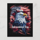 Stars Stripes 4 juli Onafhankelijkheidsdag Groet Briefkaart (Voorkant)