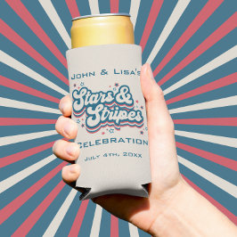 Stars & Stripes - 4 juli Seltzer Blikjeskoeler