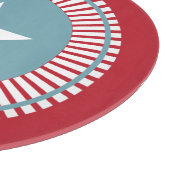 Stars & Stripes 4e juli Glazen Raad Snijplank (Hoek)