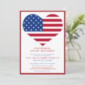 Stars & Stripes 4th van juli Onafhankelijkheidsdag Kaart (Staand voorkant)