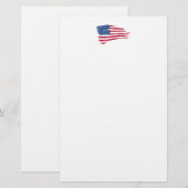 Stars & Stripes American Pride Briefpapier (Voorkant / Achterkant)