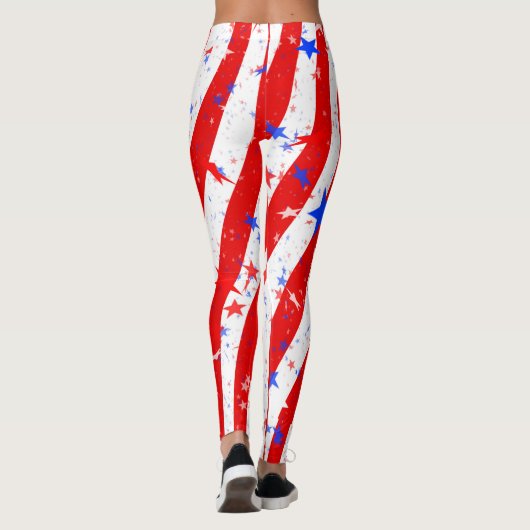 Stars & Stripes American Pride Leggings van Julie (Achterkant)