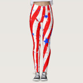 Stars & Stripes American Pride Leggings van Julie (Voorkant)