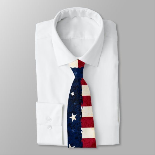 Stars & Stripes Americana Style USA Flag Patriotic Stropdas (Gebonden)