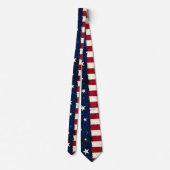 Stars & Stripes Americana Style USA Flag Patriotic Stropdas (Achterkant)