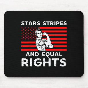 Stars stripes and Equal rights 4e juli vrouwen Muismat