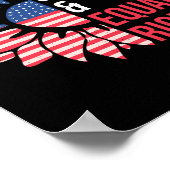 Stars stripes and Equal rights 4e juli Vrouwen Poster (Hoek)