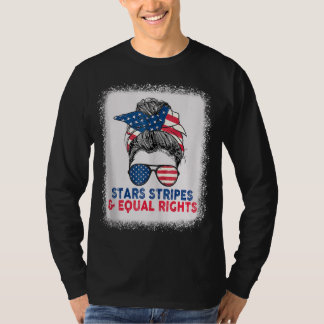 Stars stripes and Equal rights 4e juli Vrouwen T-shirt
