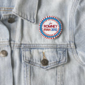 Stars & Stripes Button Romney Ryan 2012 (In situ)