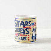 Stars, Stripes & Cat Hair – Funny Cat Mok (Center)