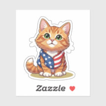 Stars & Stripes Cat - Patriottisch 4th of July