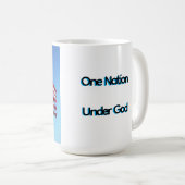 Stars, Stripes & Coffee – Patriotic American Flag Koffiemok (Voorkant rechts)