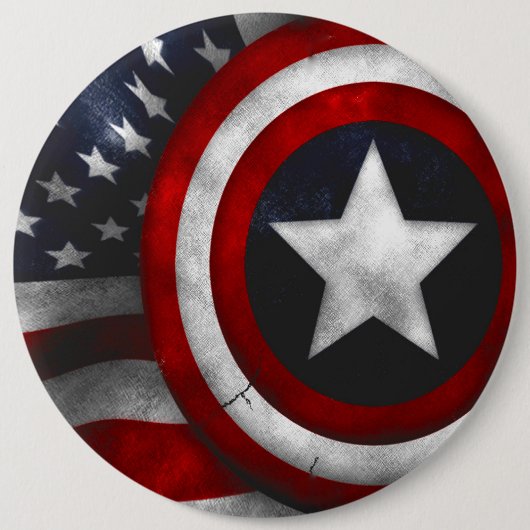 Stars & Stripes/Colossal, 6-inch ronde Button (Voorkant)