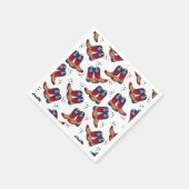 Stars, Stripes & Cowboylaarzen – Patriottische Par Servet (Hoek)