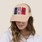 Stars & Stripes Design Unisex Truckers Pet (In situ)