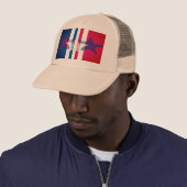 Stars & Stripes Design Unisex Truckers Pet (In situ)