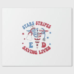Stars Stripes E D Redden Levens Cadeaupapier