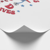 Stars Stripes E D Redden Levens Cadeaupapier (Hoek)