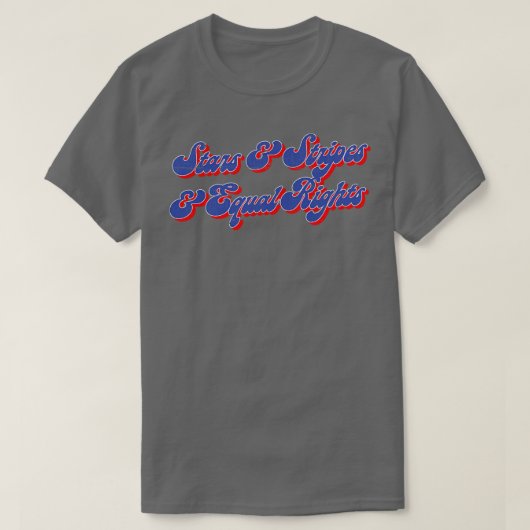 Stars stripes Equal Rights T-shirt (Design voorkant)