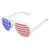 "Stars & Stripes" feesttinten Aviator Zonnebril (Gekanteld)