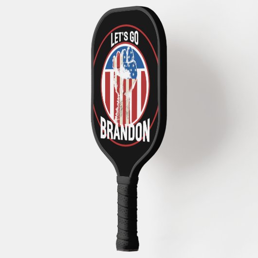 Stars Stripes Fist Let's Go Brandon Pickleball Paddle (Links)