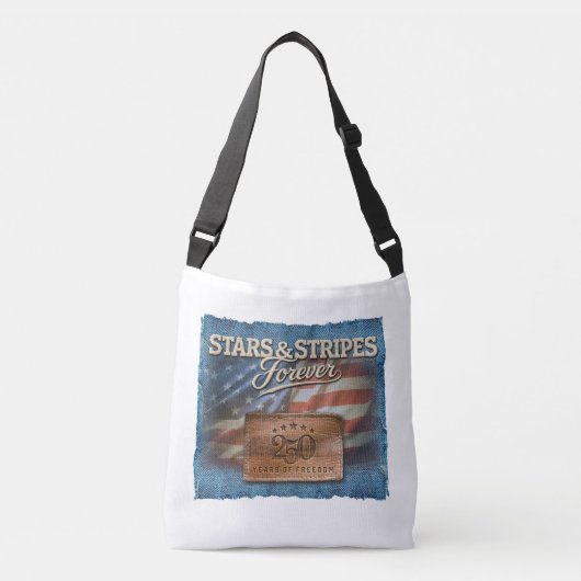 Stars & Stripes Forever - Crossbody Tas (Voorkant)