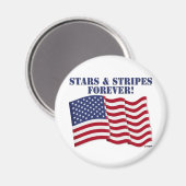 STARS & STRIPES FOREVER! MAGNEET (Voorkant / Achterkant)