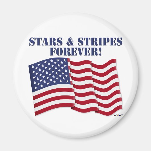 STARS & STRIPES FOREVER! MAGNEET (Voorkant)