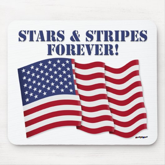 STARS & STRIPES FOREVER! MUISMAT (Voorkant)