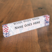Stars & Stripes Forever Naambordje (Zijkant)