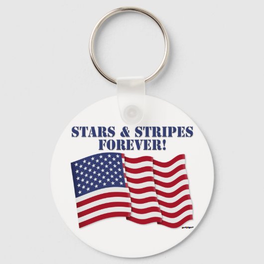 STARS & STRIPES FOREVER! SLEUTELHANGER (Voorkant)